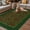 Grass Green Olive Green, variant on Vintage Red Roses Outdoor Rug for Patio/Deck/Porch, Non-Slip Large Area Rug 3 x 5 Ft, Green Abstract Art Floral Ethnic Indoor Outdoor Rugs Washable Area Rugs, Reversible Camping Rug Carpet Runner