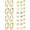 Gold Plated, variant on 2-Tone Hypoallergenic Stainless Steel Earrings Multipack, Flat Screw Back Cartilage Studs & Huggie Hoop Earrings with Heart Flower Star CZ for Women Lobe Helix Tragus,Gold Plated