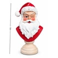 thumbnail image 3 of Tovaris Red Winking Santa Claus Bust, Christmas Desktop Resin Figurine, Santa Tabletop Ornament, Holiday Home Office Mantel Decor, Xmas Party Decoration, 3 of 7