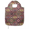 thumbnail image 1 of Geometric Portable Fabric Shopping Tote, Traditional Japanese Chevron with Spirals Blooms Boho Eastern Pattern, Everyday Use Foldable and Study Grocery Market Bag, Multicolor, by Ambesonne, 1 of 4