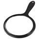 thumbnail image 2 of Hand Mirror, Double-Sided Handheld Mirror 1X/2X Magnifying Mirror with Handle, Pack of 1 (Transparent Black), 2 of 5