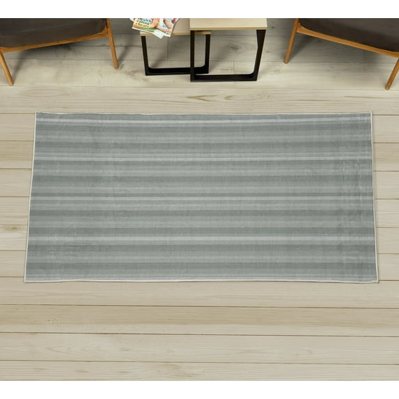 Stripes Decorative Rug, Abstract Ocean Inspired Palette Lines Geometrical Image Illustration, Quality Carpet for Bedroom Dorm and Living Room, 6 Sizes, Pale Almond, by Ambesonne