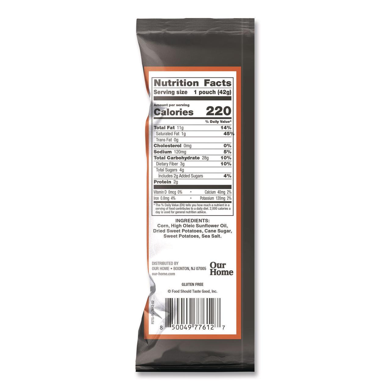 1.5 oz. Tortilla Chips - Sweet Potato with Sea Salt (24/Carton)