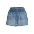 thumbnail image 5 of No Boundaries Juniors Smocked Waist Shorts, Sizes XS-3XL, 5 of 5