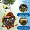 thumbnail image 2 of Gift Essentials Metal Mesh Bird Feeder, Sunflower Seed Feeder, Scarecrow, 2 of 7