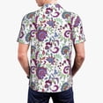 thumbnail image 4 of Daiia Fairy Flower Pattern Men’s Polo Shirts,Solid Deck Shirt,Classic Fit, Breathable Cotton Polo for Casual and Sport Wear-Small, 4 of 9
