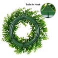thumbnail image 6 of Coolmade Artificial Green Leaves Wreath - 16" Artificial Boxwood Wreath for Front Door Wall Window Party Décor, Indoor/Outdoor Use, 6 of 7