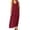 *Wine, variant on ClodeEU Women's V Neck Wide Strap Sleeveless Linen Maxi Dress, Casual Loose Summer Dress Black,Women's Plus L