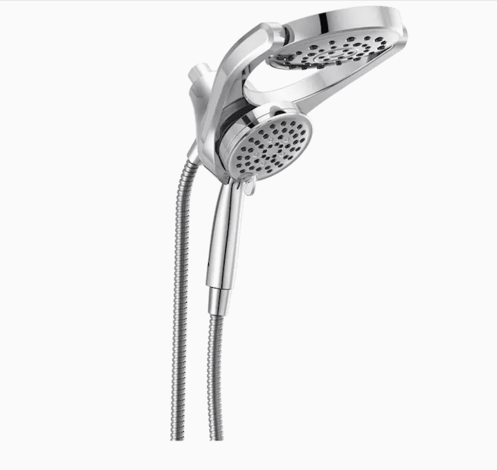 Delta 75698D HydroRain TwoinOne 4Spray 6" Fixed & Handheld Shower
