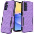 thumbnail image 2 of TJS for Motorola Moto G 5G 2024 Phone Case, [Military Grade] Noble Lined Shockproof Dual Layer Hybrid Protective Cover (Dark Purple/Black), 2 of 6
