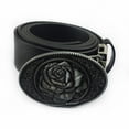 thumbnail image 4 of lanema Western Rose Belt Buckle Bronze Color Engraved Buckle Gift for Husband, 4 of 21