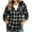 #New Gray, variant on AloohaidyvioNo Boundaries Hooded Plaid Jackets for Women Fall Lightweight Soft Long Sleeve Button Down Flannel Shirts