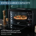 thumbnail image 6 of Simple Deluxe Toaster Oven with 20Litres Capacity,Compact Size Countertop Toaster, Easy to Control with Timer-Bake-Broil-Toast Setting, 1200W, Stainless Steel,16x11in,Black,Extra Large, 6 of 10