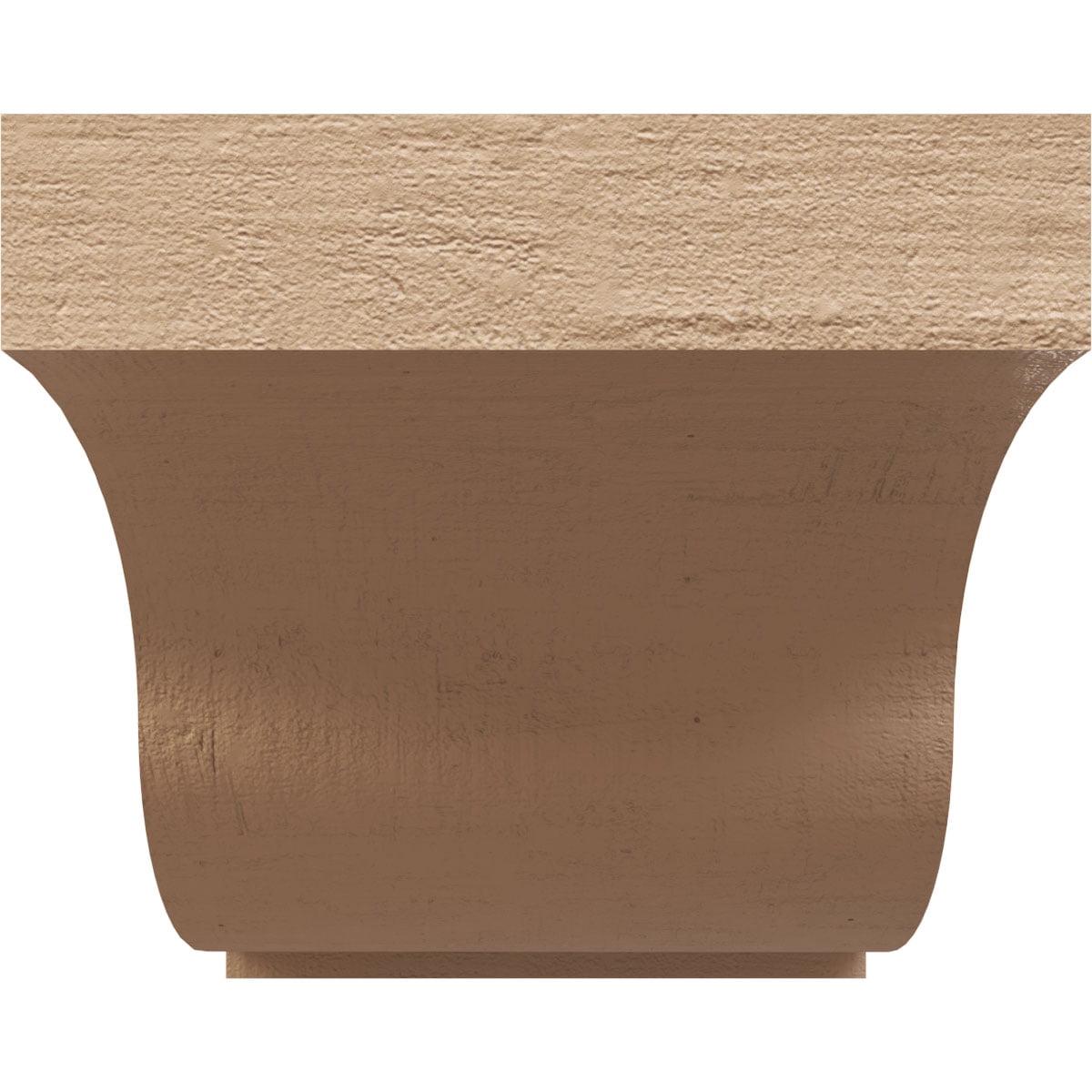 11"W x 22"D x 11"H Wide Van Buren Rough Cedar Woodgrain TimberThane Corbel, Primed Tan