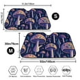 thumbnail image 3 of Balery Floral Hippie Mushrooms Windshield Sun Shade, Car Front Window Sunshade Cover ,Automotive Interior Portected Blocks Uv Rays For Car Pickup Truck Suv Accessories- Medium, 3 of 7