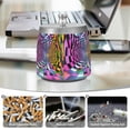 thumbnail image 6 of Yayeee Ashtray with Lid for Cigarette Smokeless Stainless Steel Home Ash Holder, Green Wavy Plaid, 6 of 7