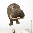 thumbnail image 1 of Hippopotamus Hippopotamus Amphibius 30 Wall Decal by Wallmonkeys Peel and Stick Graphic (36 in H x 29 in W) WM179787, 1 of 4