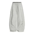thumbnail image 5 of Bibifish Men Womens Pants Lazy Wide Leg Sweatpants Loose Fit Casual Sports Pants Soft Comfortable Daily Wear Trousers With Pockets, 5 of 5