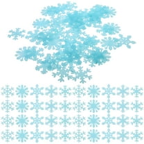 50 PCS Wall Stickers Blue Snowflake Child Baby