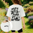 thumbnail image 2 of Tween Girls Casual Short Sleeve T Shirt Crewneck Printed Top Clothing White Size 10-11T, 2 of 7