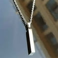thumbnail image 3 of 100Fens Wishing Pillar Pendant Necklace Black Pillar Necklace Couple Jewelry New Product Accessories, 3 of 6