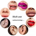 thumbnail image 4 of K-KED 10 PCS 16G Labret Lip Stud Shiny CZ Zirconia Earring Bar Tragus Body Piercing-16G(1.2mm)x8mmx2mm, 4 of 6