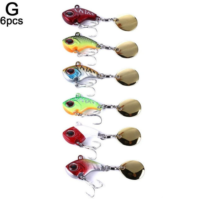 Rotating Tail VIB Lure Long Shot Vibration Bait Spinner Spoon Jigs Fishing Lures T6Z9