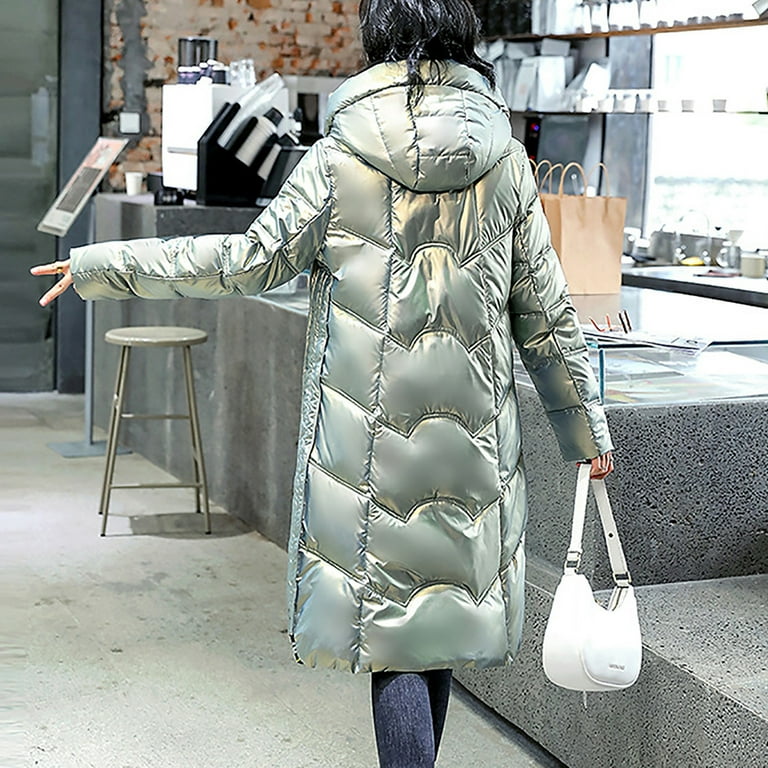 Oversized Puffer Jacket - Gray - Ladies