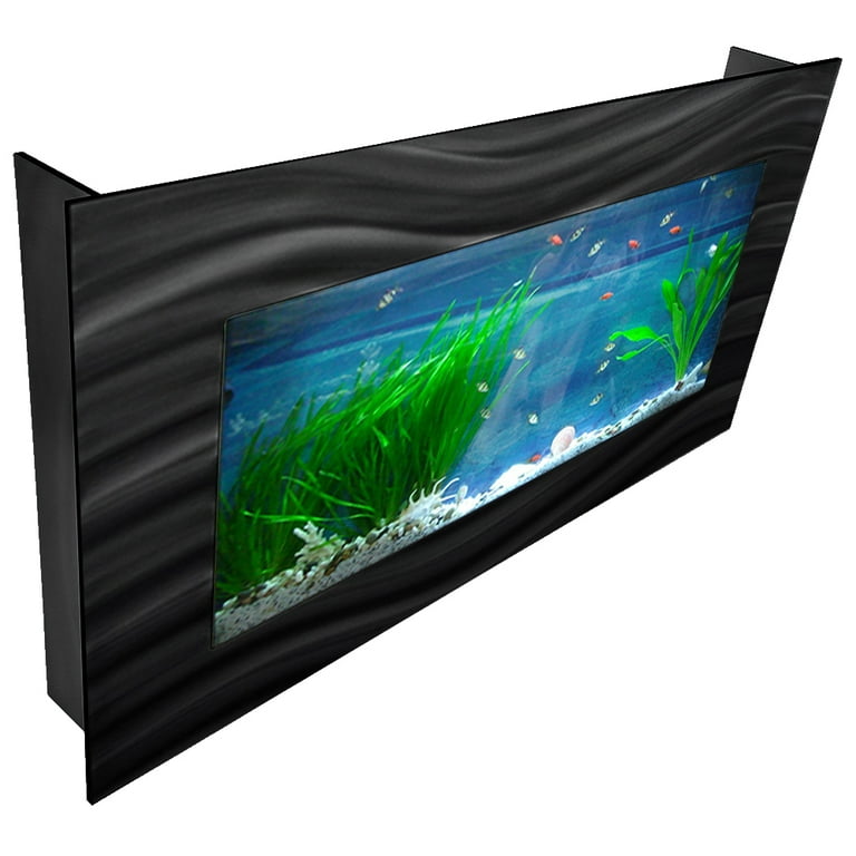 Wall clearance mounted aquarium