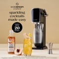 thumbnail image 4 of Mezcladores de Cócteles SodaStream Crafted: Sabor Durazno Blanco y Jengibre, Mezcladores sin alcohol para cócteles y mocktails espumosos, 11.1 FL OZ (Paquete de 3), 4 of 9