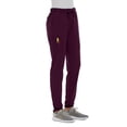 thumbnail image 5 of Elements Women's EL9315 Full Elastic Waistband Jogger Scrub Pant Wine X-Small Petite, 5 of 5