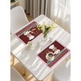 thumbnail image 5 of Ok Gourmet Cooking Placemats Set of 4, Funny Chef Kitchen Knife Fork Red Plaid Placemats for Dining Table, Place Mats for Kitchen Tabletop, Waterproof Wipeable Dining Table Mats Set, 5 of 9