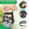 thumbnail image 4 of Yayeee Waist Apron with Pockets for Cooking Waterproof Half Server Aprons, Orange Dinosaur, 4 of 7