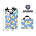 thumbnail image 2 of Yayeee Freestanding Laundry Hamper with Handle Collapsible Large Storage Basket for Clothes, Playful Fried Eggs, 2 of 7