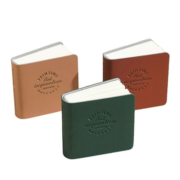 3 Pcs/Set Watercolor Journal Square Drawing Book Small Drawing Paper Watercolor Sketchbook Watercolor Notebook molandi
