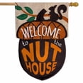 thumbnail image 2 of Briarwood Lane Welcome To The Nuthouse Humor Burlap House Flag, 2 of 4