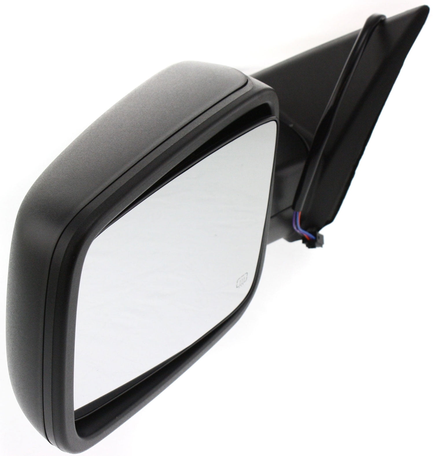 Mirror Compatible With 2011-2012 Ram 1500 2010 Dodge 2500 Left Driver Side Heated Textured Black Kool-Vue
