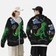 thumbnail image 4 of Fotbe Space Dino Cartoon Black Chaqueta con Protección Solar UPF 50+ para Hombre y Mujer, Camisa con Capucha y Bolsillos-XX-Large, 4 of 7