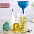 thumbnail image 6 of Farberware Soft Grips Silicone Kitchen Funnel Set, Blue, Sage and Gray - 3 Pieces, 6 of 10