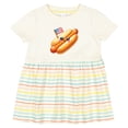 thumbnail image 3 of Inktastic All-american Hot Dog Girls Baby Dress, 3 of 5