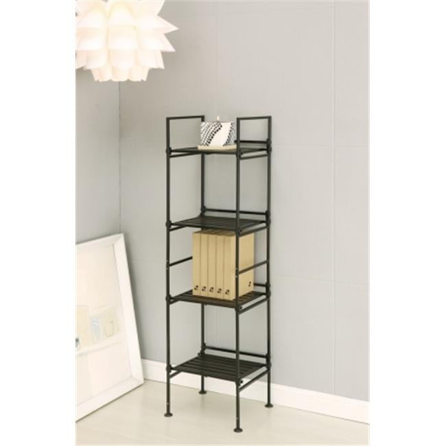 Neu Home 97214 4 Tier Square Shelf Black