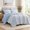 Blue. + Polyester + King, variant on 5-Piece Queen Printed Comforter Set with Decorative Pillow Shams and Coordinated Bedding