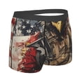 thumbnail image 4 of Haiem Bald Eagle Soldier Men's Boxer Briefs, Every Day Comfort Stretch Cotton Moisture-Wicking Underwear-XX-Large, 4 of 8