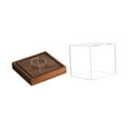 thumbnail image 4 of Estuche de exhibición de béisbol Caja de béisbol con base de madera Protector de pelota de autógrafo Estuche de almacenamiento Protección a prueba de, 4 of 10