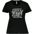 thumbnail image 3 of Inktastic Inspirational Quote in a World You Can Be Anything Be Kind Women's Plus Size T-Shirt, 3 of 5
