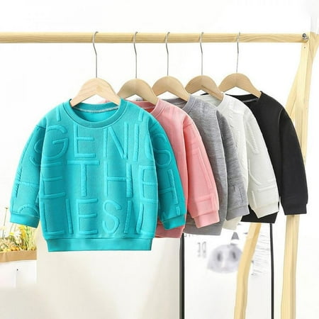 

Baozhu Autumn Kids Baby Boys Girls Clothes Solid Color Pullovers Korean Toddler Sweatshirts Children s Clothes Girls Top