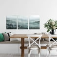 thumbnail image 3 of 3 Piece Wall Art for Living Room Misty Forests Print Picture Framed Canvas Artwork Wall Decor for Bathroom Bedroom Modern Room Landscape Decorations Size 12x16 inches x 3 Panel Ready to Hang, 3 of 6