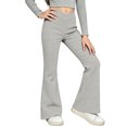 thumbnail image 2 of YOUYEDIAN Girls Yoga Pants High Waisted Crossover Tummy Control Flare Leggings, 2 of 5