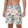 thumbnail image 2 of Xecao Cartoon Animals for Men's Swimming Trunks Swim Trunks Quick Dry Swim Shorts with Mesh Lining Funny Swimwear Bathing Suits, 2 of 9