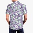 thumbnail image 5 of Rocae Lavender Flowers for Men's Short Sleeve Polo Shirt, Quick Drying Performance Moisture Wicking Sports Men's Golf Shirt 4X-Large, 5 of 9
